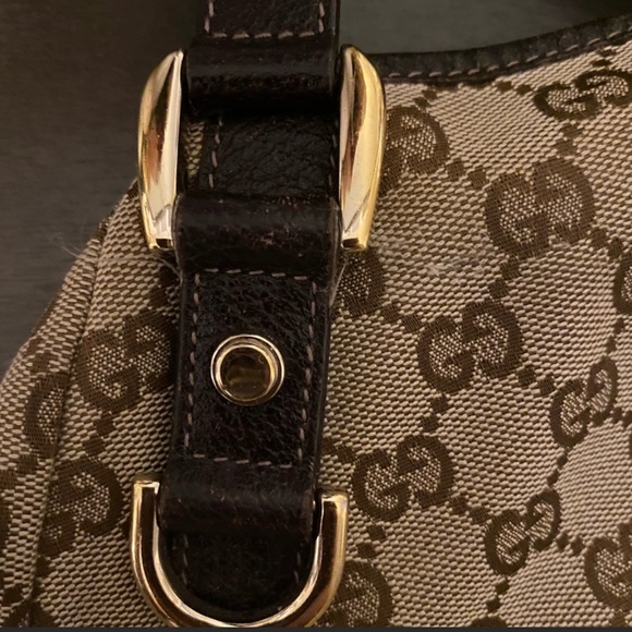 Authentic GUCCI Monogram Abbey Shoulder Bag (Dark Brown) - Picture 6 of 8